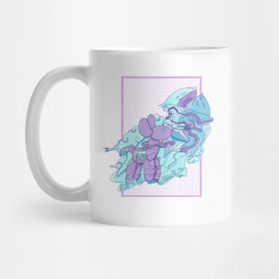 Pastel balloon dog abstract Khon mask Mug